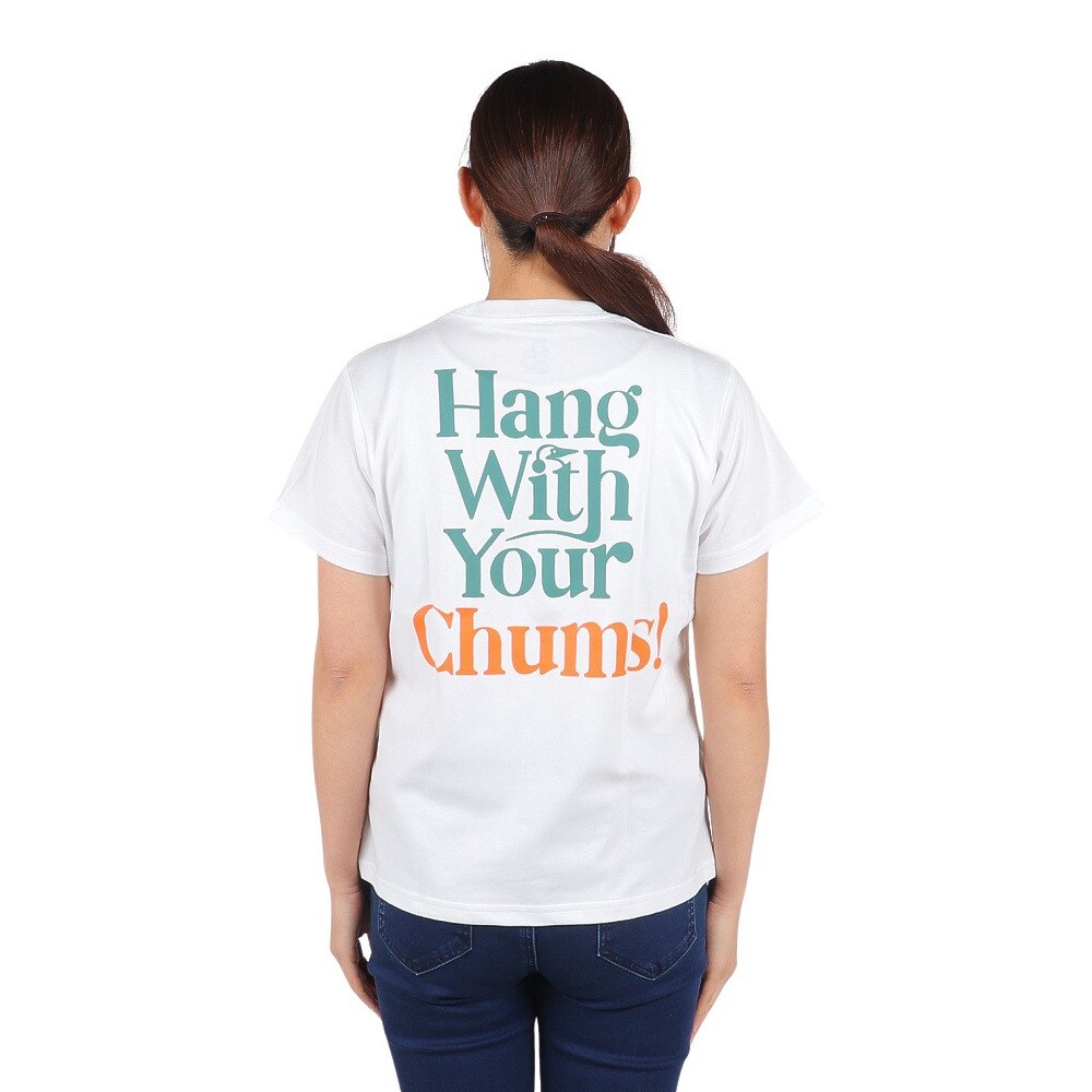 チャムス（CHUMS）（レディース）半袖Tシャツ Picnic BB ポケット 半袖シャツ CH11-2192-W001 ホワイト
