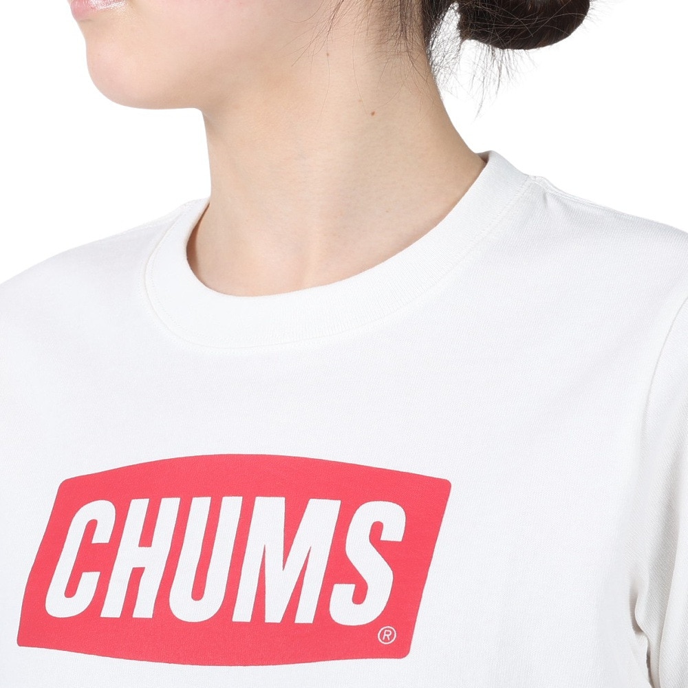 チャムス（CHUMS）（レディース）半袖Tシャツ 40 Years ロゴTシャツ CH11-2252-W001 ホワイト