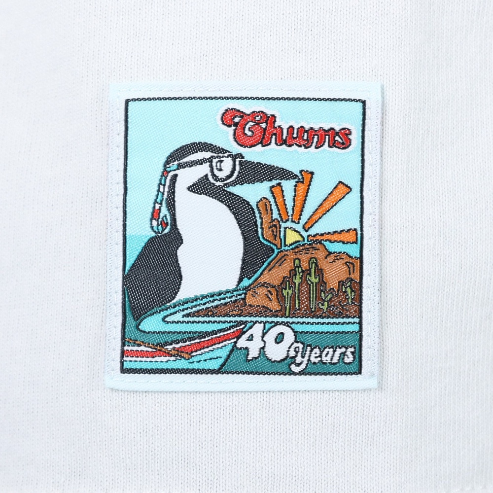 チャムス（CHUMS）（レディース）半袖Tシャツ 40 Years ロゴTシャツ CH11-2252-W001 ホワイト