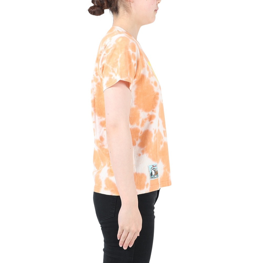 チャムス（CHUMS）（レディース）半袖Tシャツ 40 Years ロゴTシャツ CH11-2252-Z266 オレンジ
