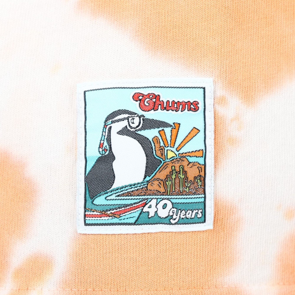 チャムス（CHUMS）（レディース）半袖Tシャツ 40 Years ロゴTシャツ CH11-2252-Z266 オレンジ