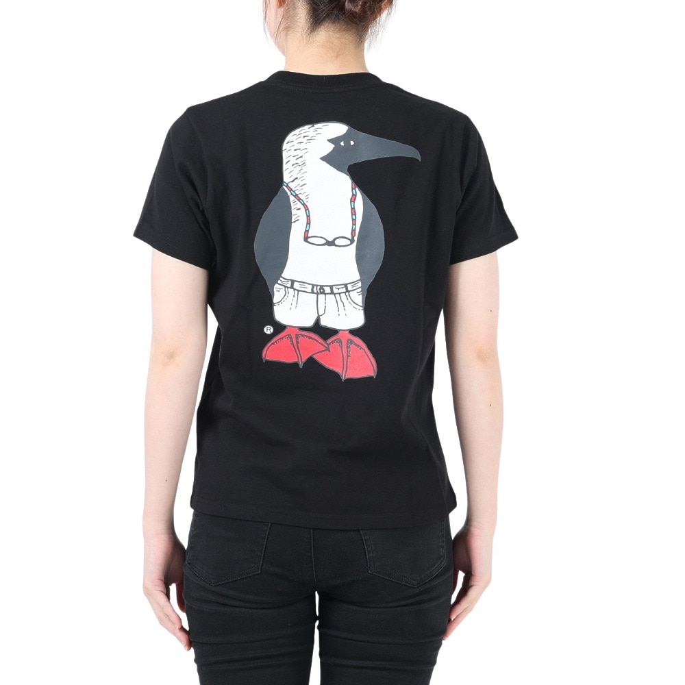 チャムス（CHUMS）（レディース）半袖Tシャツ 40 Years Old ブービーTシャツ CH11-2253-K001 ブラック