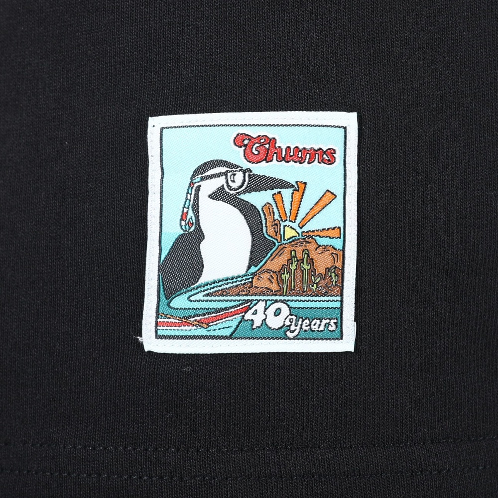 チャムス（CHUMS）（レディース）半袖Tシャツ 40 Years Old ブービーTシャツ CH11-2253-K001 ブラック