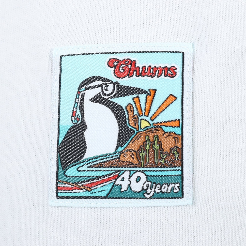 チャムス（CHUMS）（レディース）半袖Tシャツ 40 Years Old ブービーTシャツ CH11-2253-W001 ホワイト