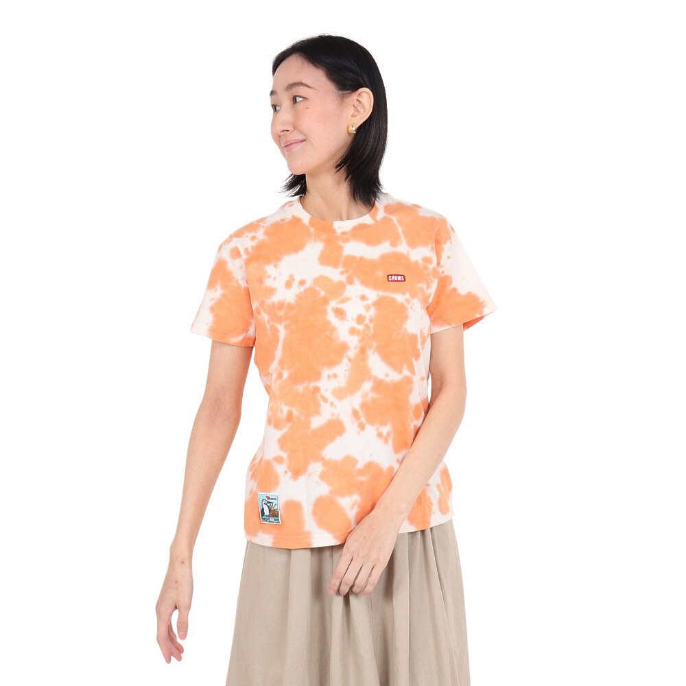 チャムス（CHUMS）（レディース）半袖Tシャツ 40 Years Old Booby 半袖Tシャツ CH11-2253-Z266 オレンジ