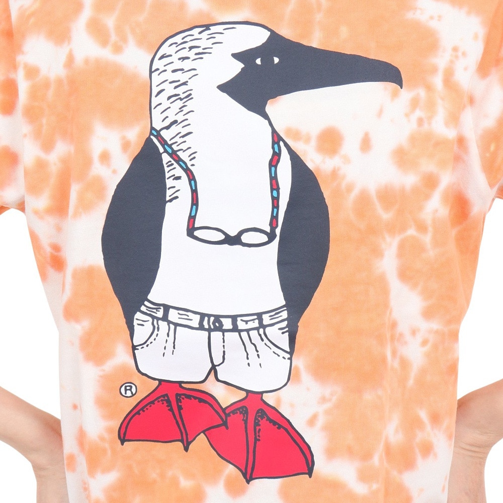 チャムス（CHUMS）（レディース）半袖Tシャツ 40 Years Old Booby 半袖Tシャツ CH11-2253-Z266 オレンジ