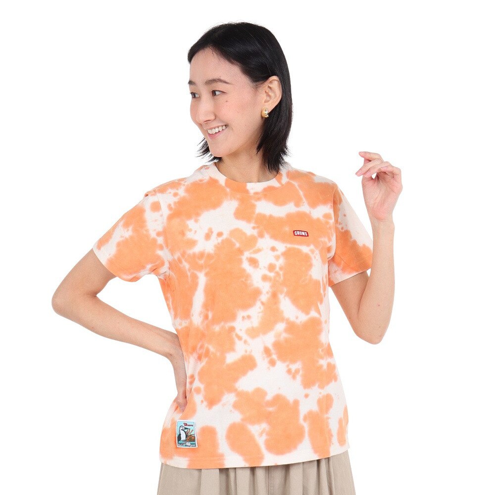 チャムス（CHUMS）（レディース）半袖Tシャツ 40 Years Old Booby 半袖Tシャツ CH11-2253-Z266 オレンジ