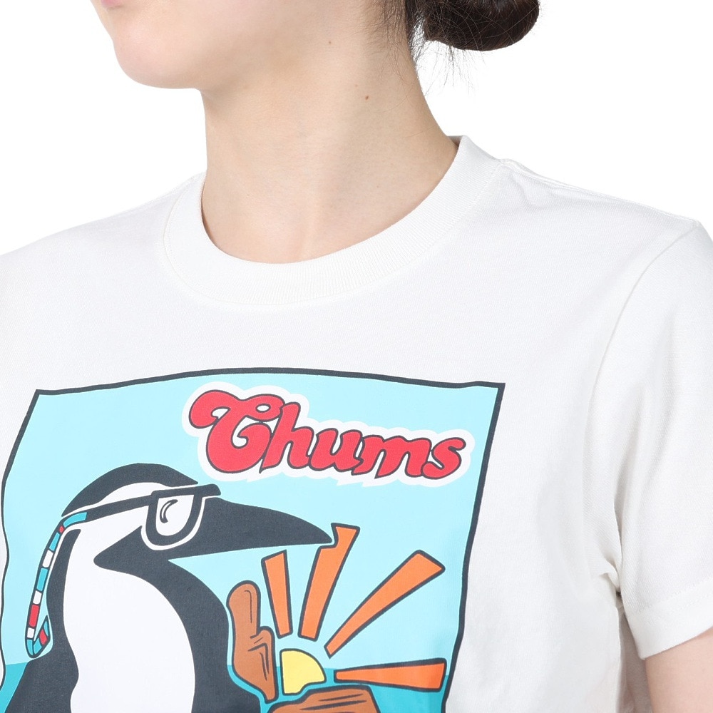 チャムス（CHUMS）（レディース）半袖Tシャツ 40 Years 半袖Tシャツ CH11-2254-W001 ホワイト