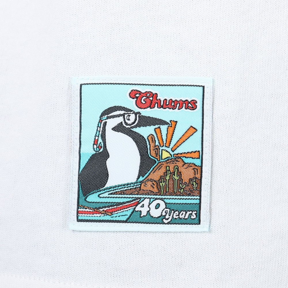 チャムス（CHUMS）（レディース）半袖Tシャツ 40 Years 半袖Tシャツ CH11-2254-W001 ホワイト