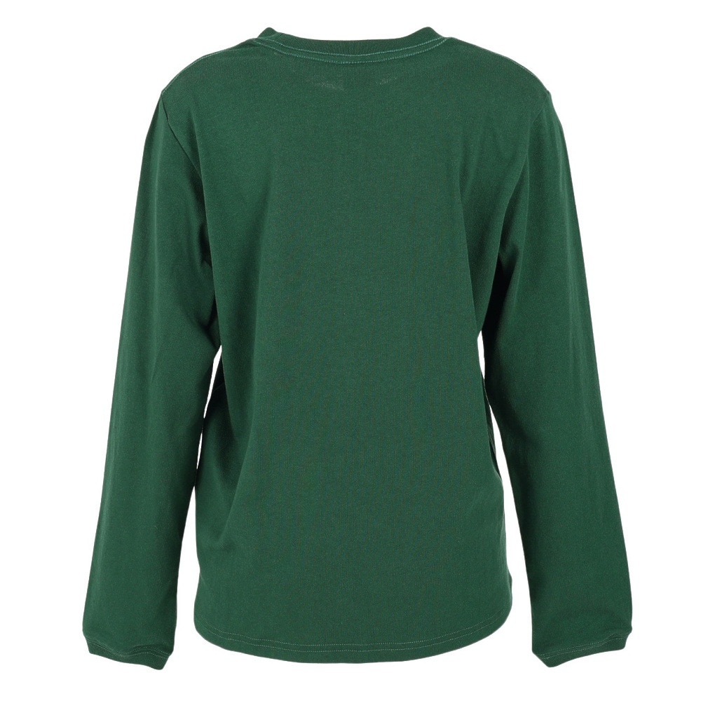 チャムス（CHUMS）（レディース）高耐久 ヘビー ウェイト コットン ロゴロングスリーブTシャツ CH11-2273-M080 グリーン ブレイキン