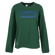 (レディース)長袖Tシャツ ロンT ロゴロングスリーブTシャツ CH11-2273 春 トップス ロゴ 綿100 厚手