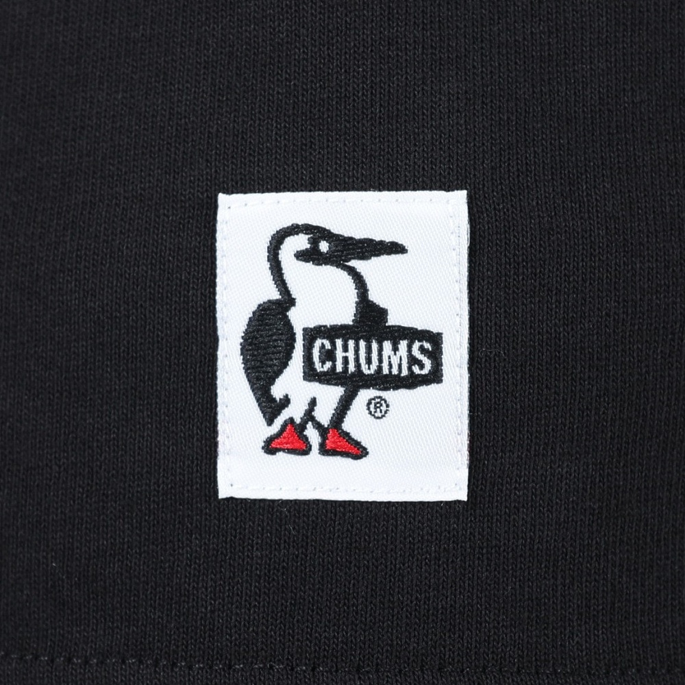チャムス（CHUMS）（レディース）ロゴ 半袖Tシャツ CH11-2277-K007 ブラック×ブルー