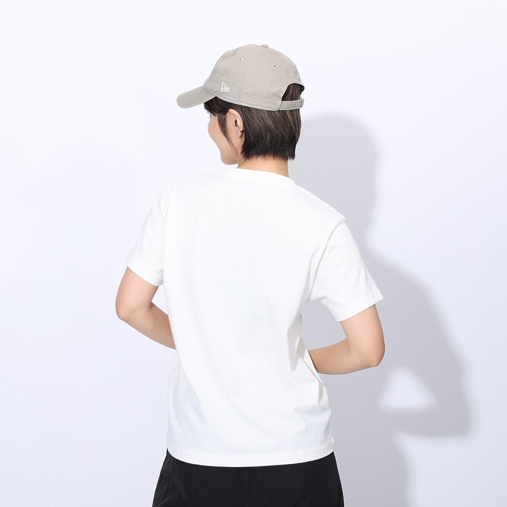 チャムス（CHUMS）（レディース）ロゴ 半袖Tシャツ CH11-2277-W014 ホワイト×レッド