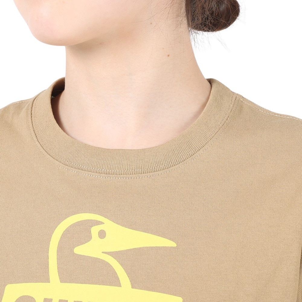 チャムス（CHUMS）（レディース）ブービーフェイス 半袖Tシャツ CH11-2278-B080 ベージュ