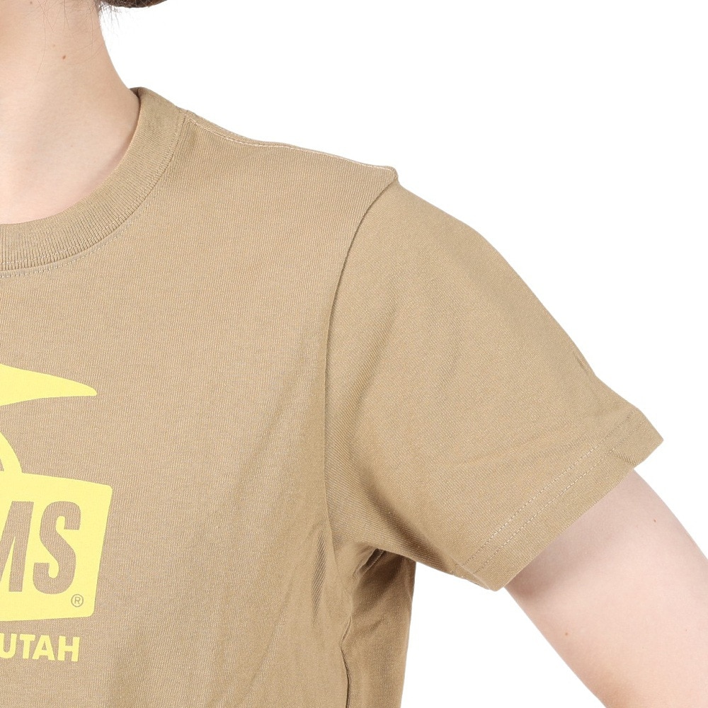 チャムス（CHUMS）（レディース）ブービーフェイス 半袖Tシャツ CH11-2278-B080 ベージュ