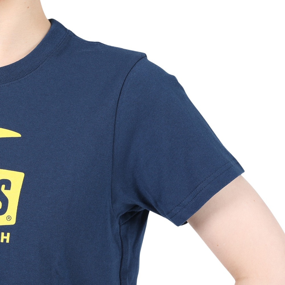 チャムス（CHUMS）（レディース）ブービーフェイス 半袖Tシャツ CH11-2278-N015 ネイビー×イエロー