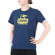 (レディース)ブービーフェイス 半袖Tシャツ CH11-2278-N015 ネイビー×イエロー