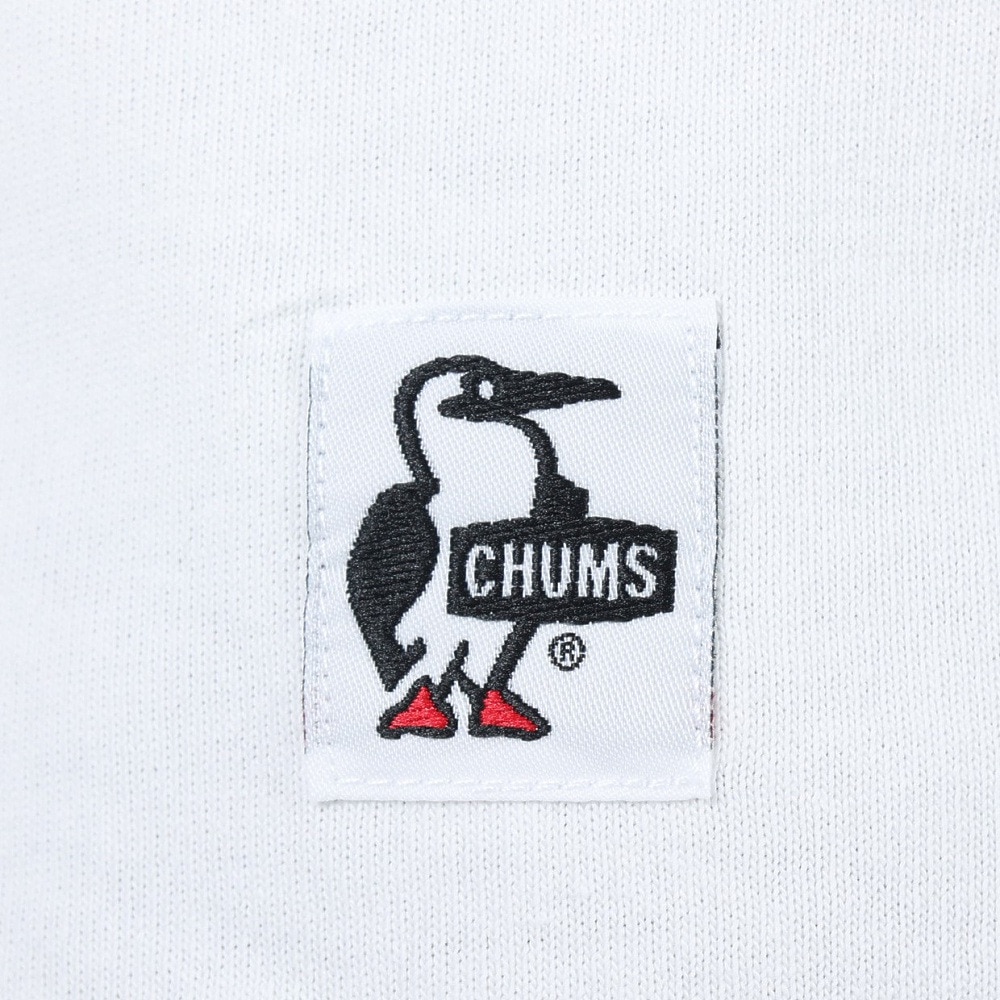 チャムス（CHUMS）（レディース）Tシャツ 半袖 ブービーフェイス CH11-2278-W015 ホワイト×ネイビー