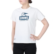 チャムス（CHUMS）（レディース）ブービーフェイス半袖Tシャツ CH11-2278-W015 ホワイト×ネイビー