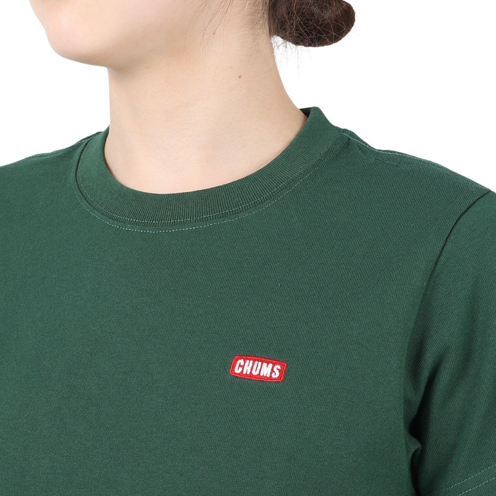 チャムス（CHUMS）（レディース）半袖Tシャツ ブービーロゴTシャツ CH11-2279-M080 ダークグリーン