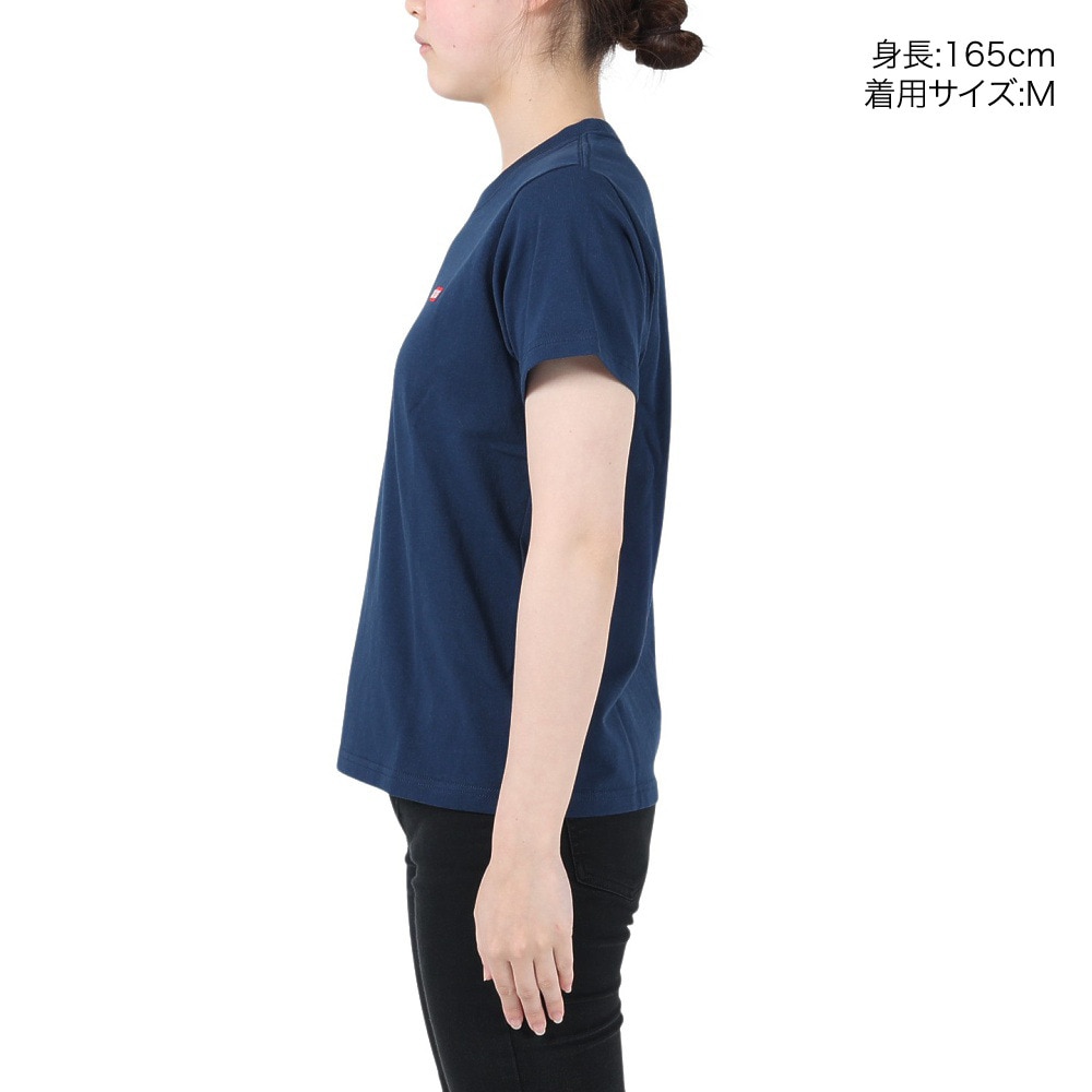 チャムス（CHUMS）（レディース）半袖Tシャツ ブービーロゴTシャツ CH11-2279-N001 ネイビー