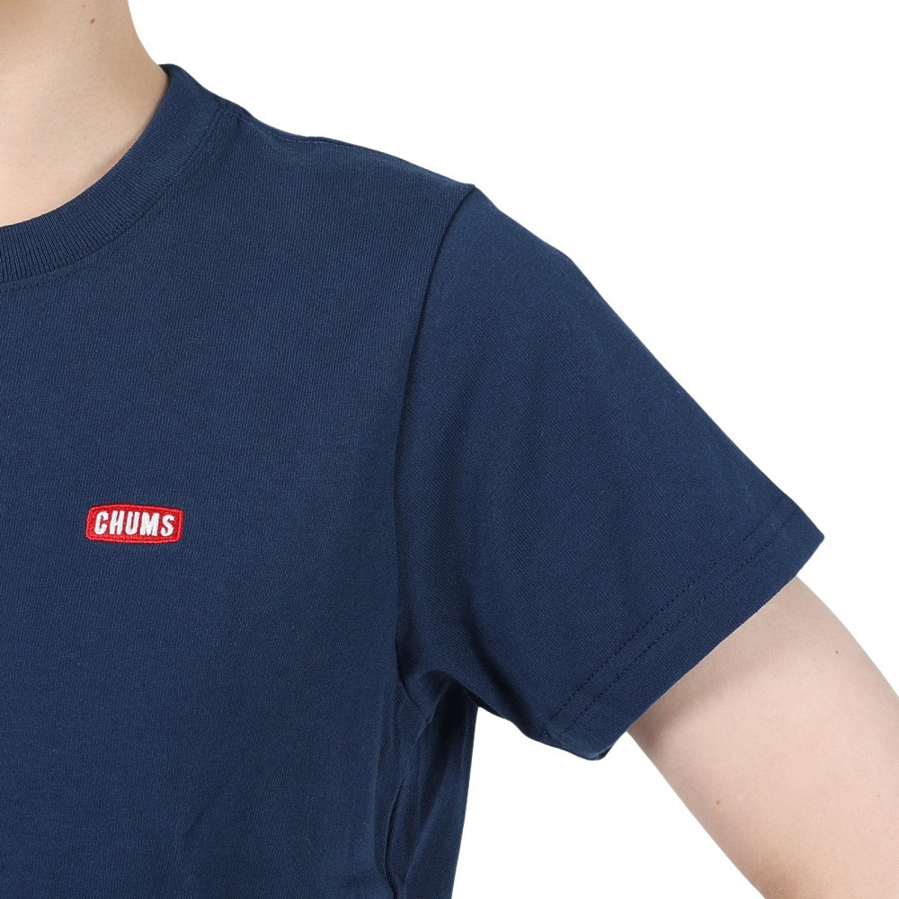 チャムス（CHUMS）（レディース）半袖Tシャツ ブービーロゴTシャツ CH11-2279-N001 ネイビー