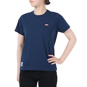チャムス（CHUMS）（レディース）半袖Tシャツ ブービーロゴTシャツ CH11-2279-N001 ネイビー