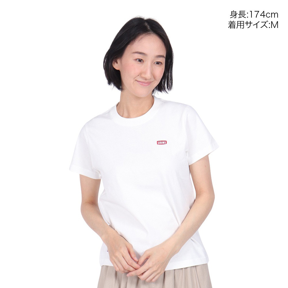 チャムス（CHUMS）（レディース）半袖Tシャツ ブービーロゴTシャツ CH11-2279-W001 ホワイト