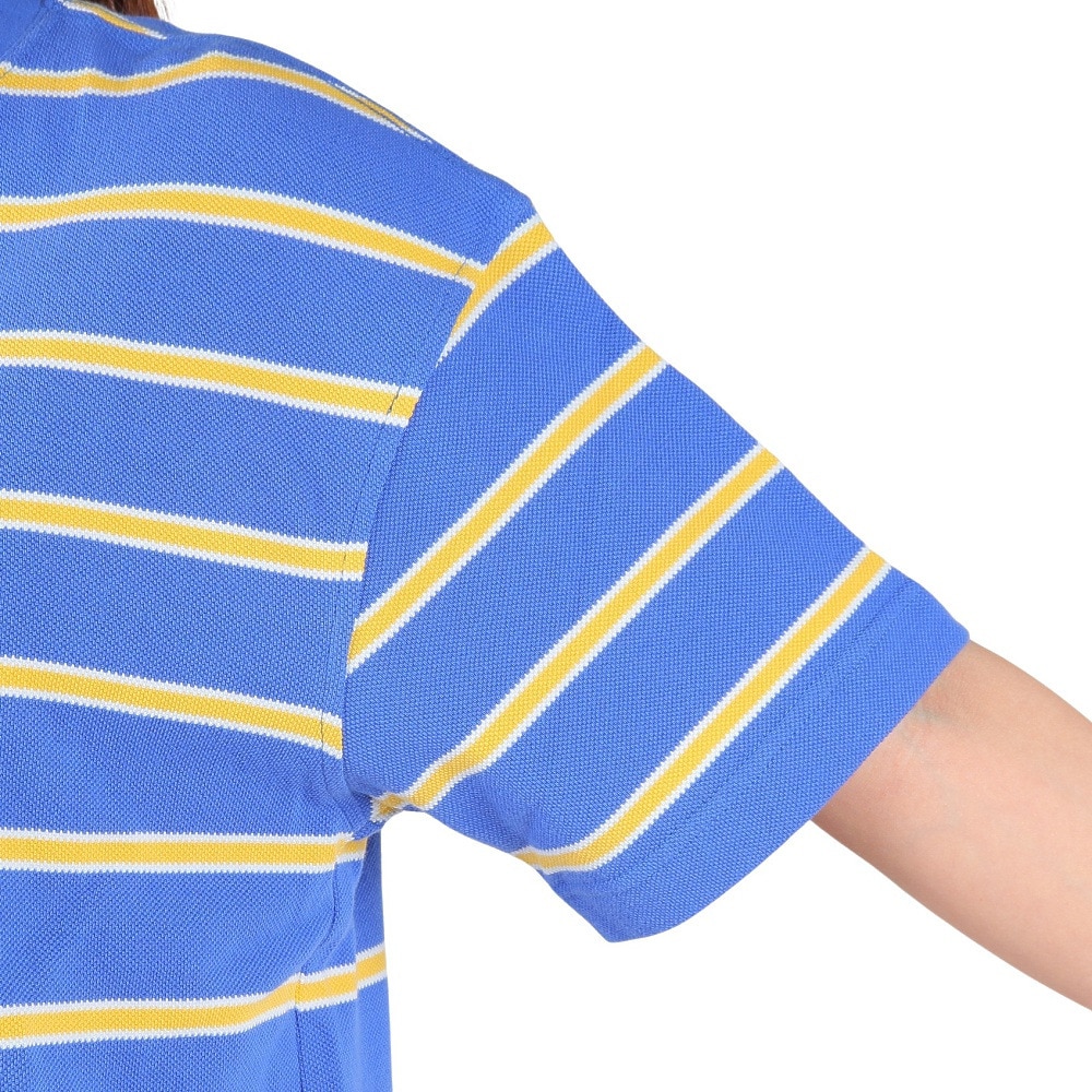 チャムス（CHUMS）（レディース）オーバーサイズド ブービー ボーダーピケTシャツ CH12-1187-A081 ブルー×イエロー