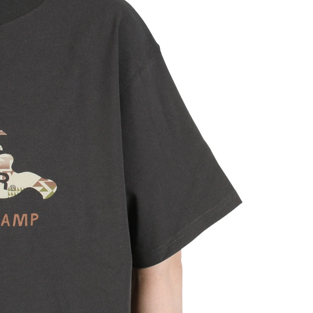 クリフメイヤー（KRIFF MAYER）（レディース）半袖Tシャツ ラビット半袖チュニック 2243107L-17:CHARCOAL チャコールグレー