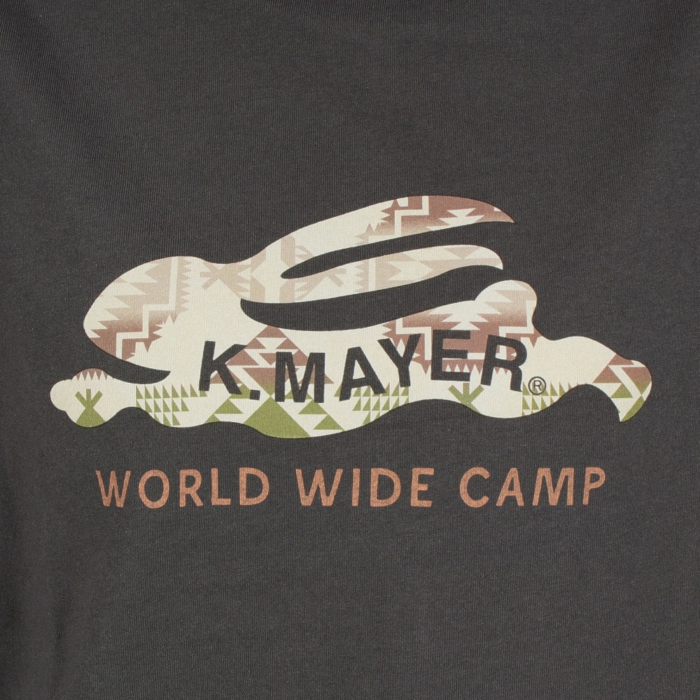 クリフメイヤー（KRIFF MAYER）（レディース）半袖Tシャツ ラビット半袖チュニック 2243107L-17:CHARCOAL チャコールグレー