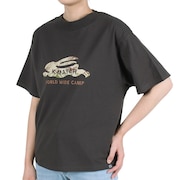 (レディース)半袖Tシャツ ラビット半袖チュニック 2243107L