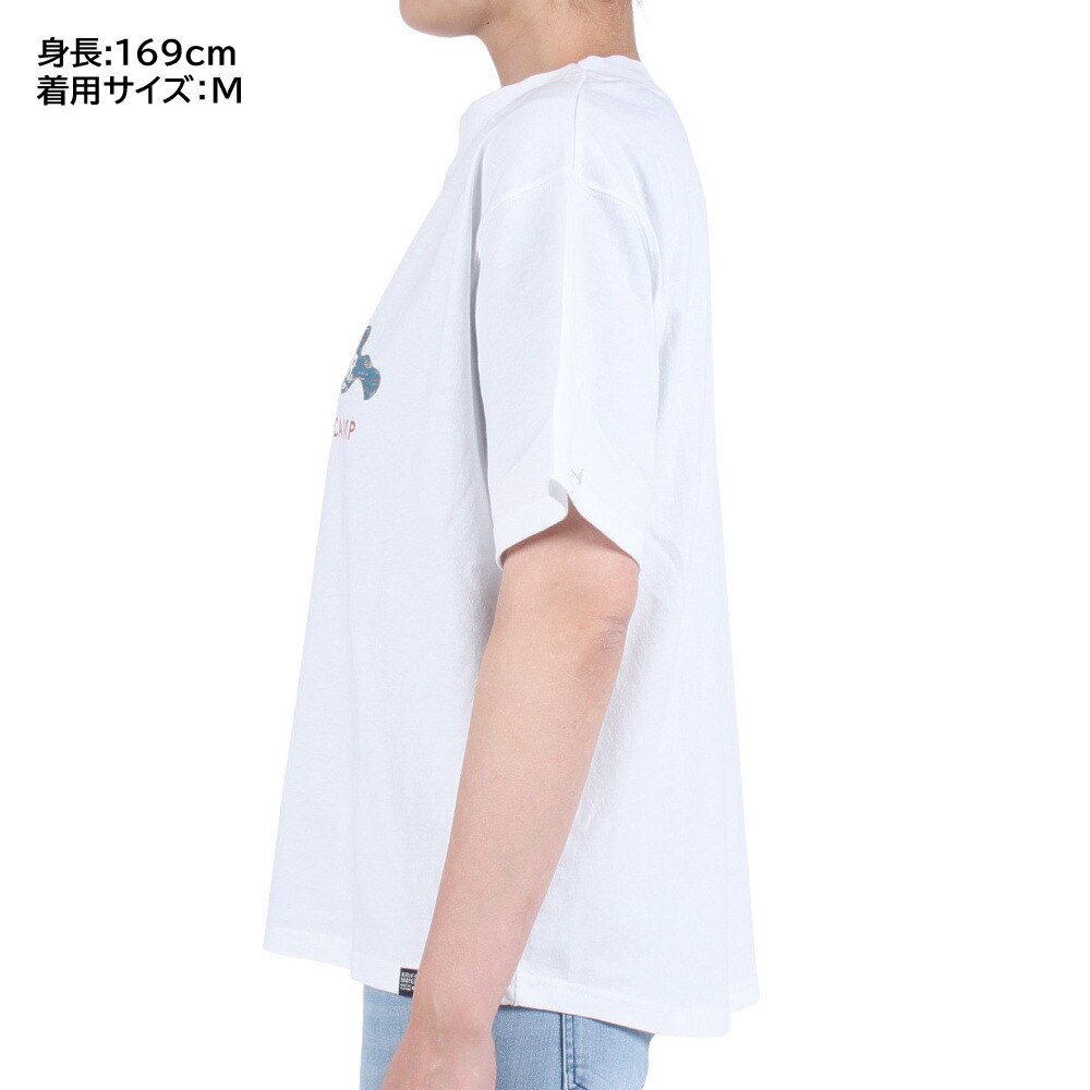 クリフメイヤー（KRIFF MAYER）（レディース）半袖Tシャツ ラビット半袖チュニック 2243107L-5:OFF オフホワイト