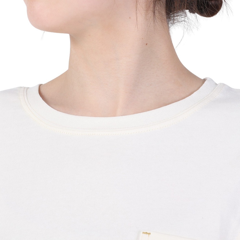 クリフメイヤー（KRIFF MAYER）（レディース）接触冷感 吸水速乾 半袖Tシャツ ウェットプロテクト フレアTシャツ 2247813L-5:OFF ホワイト