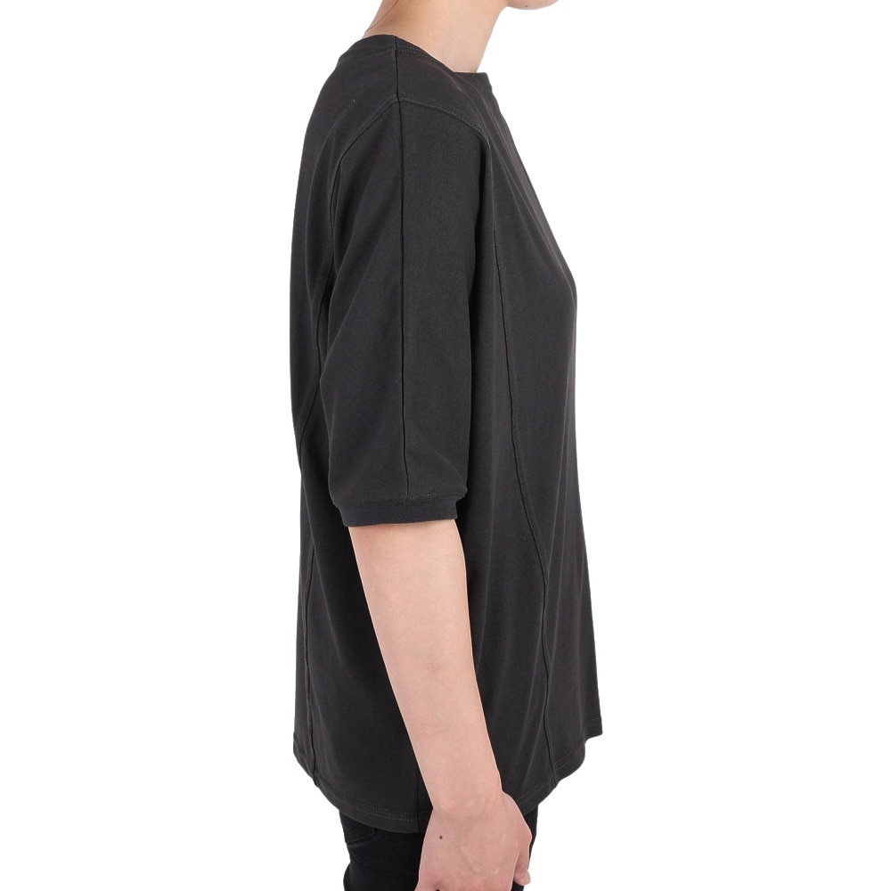 クリフメイヤー（KRIFF MAYER）（レディース）半袖Tシャツ ウェットプロテクト モモンガTシャツ 2247814L-110:MULTI-COL2 ブラック×グレー