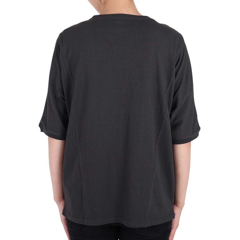 クリフメイヤー（KRIFF MAYER）（レディース）接触冷感 吸水速乾 半袖Tシャツ ウェットプロテクト モモンガTシャツ 2247814L-17:CHARCOAL チャコールグレー