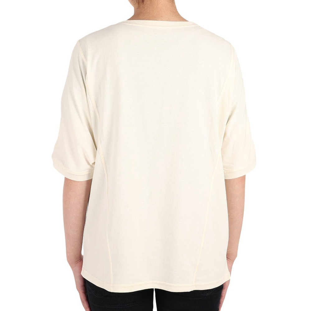 クリフメイヤー（KRIFF MAYER）（レディース）接触冷感 吸水速乾 半袖Tシャツ ウェットプロテクトモモンガTシャツ 2247814L-5:OFF オフホワイト