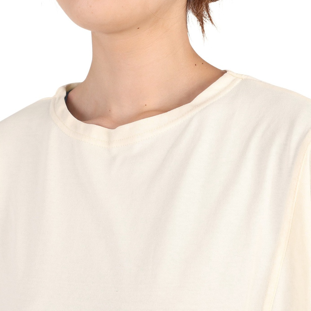クリフメイヤー（KRIFF MAYER）（レディース）接触冷感 吸水速乾 半袖Tシャツ ウェットプロテクトモモンガTシャツ 2247814L-5:OFF オフホワイト