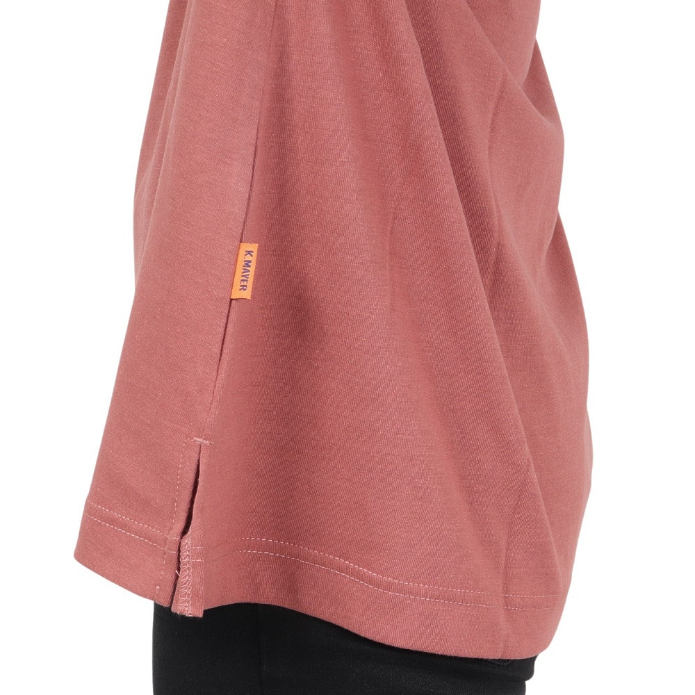 クリフメイヤー（KRIFF MAYER）（レディース）半袖Tシャツ 冷感ラビットロゴTシャツ 2247815L-35:RED レッド