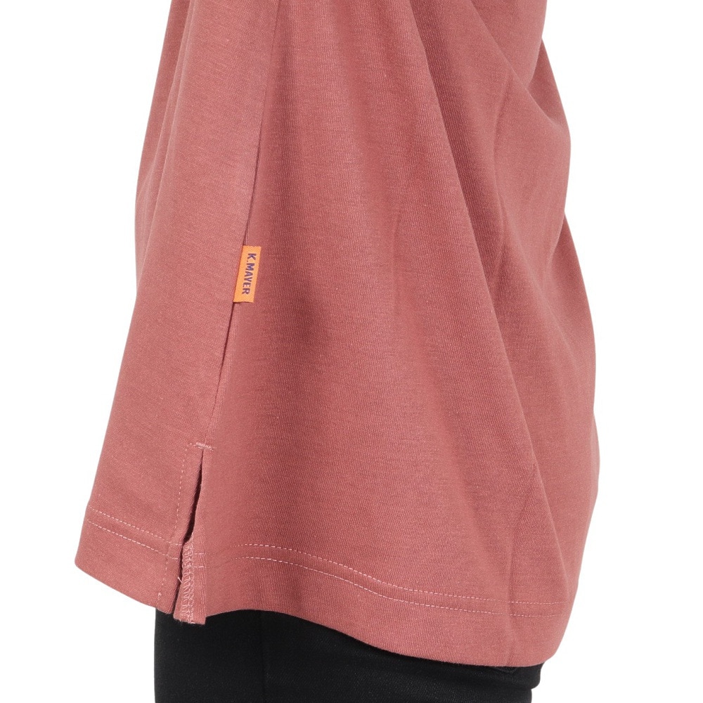 クリフメイヤー（KRIFF MAYER）（レディース）接触冷感 吸水速乾 半袖Tシャツ 冷感ラビットロゴTシャツ 2247815L-35:RED レッド