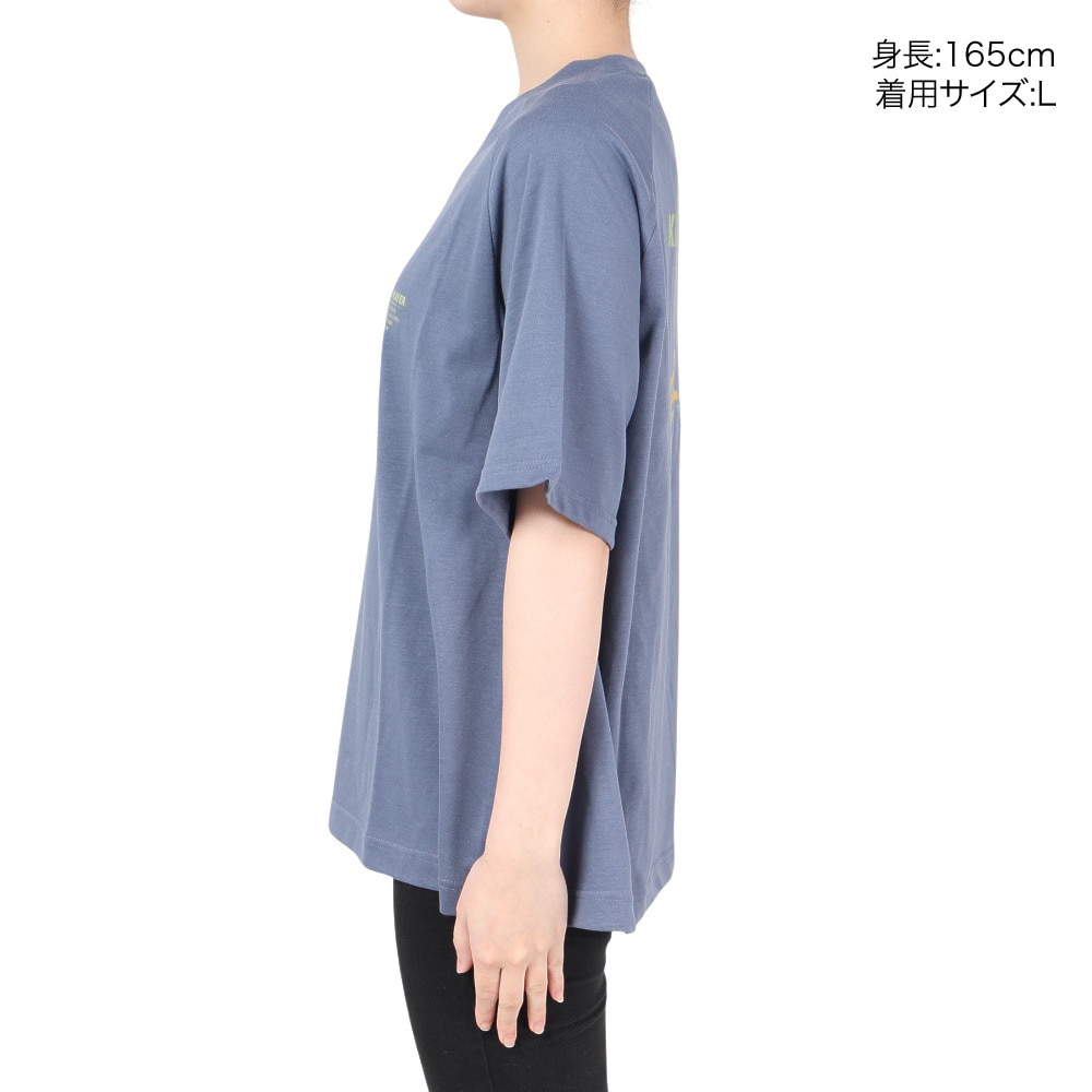クリフメイヤー（KRIFF MAYER）（レディース）接触冷感 吸水速乾 半袖Tシャツ 冷感ラビットロゴTシャツ 2247815L-79:NAVY ネイビー