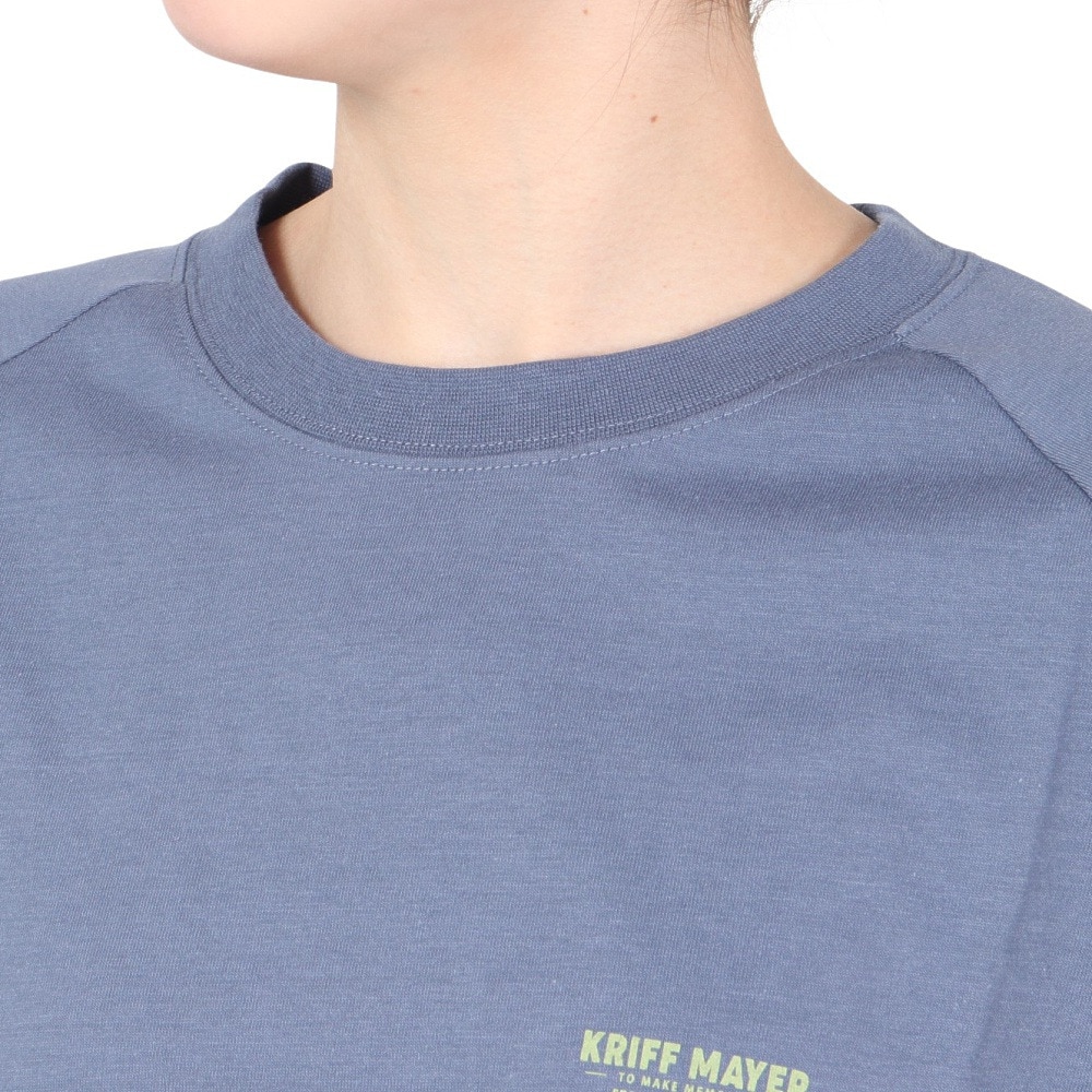 クリフメイヤー（KRIFF MAYER）（レディース）接触冷感 吸水速乾 半袖Tシャツ 冷感ラビットロゴTシャツ 2247815L-79:NAVY ネイビー