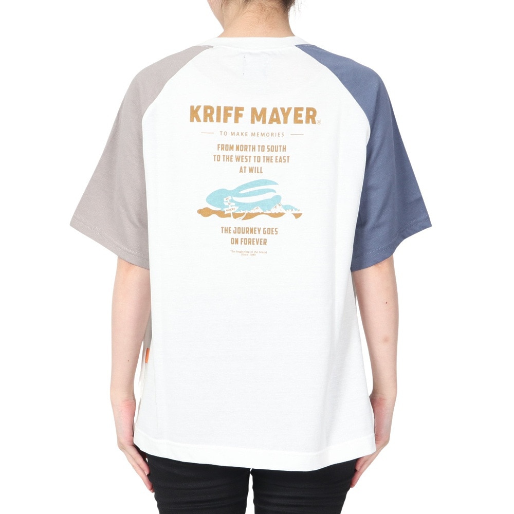 クリフメイヤー（KRIFF MAYER）（レディース）接触冷感 吸水速乾 半袖Tシャツ 冷感ラビットロゴTシャツ 2247815L-90:MULTI-COL ホワイト
