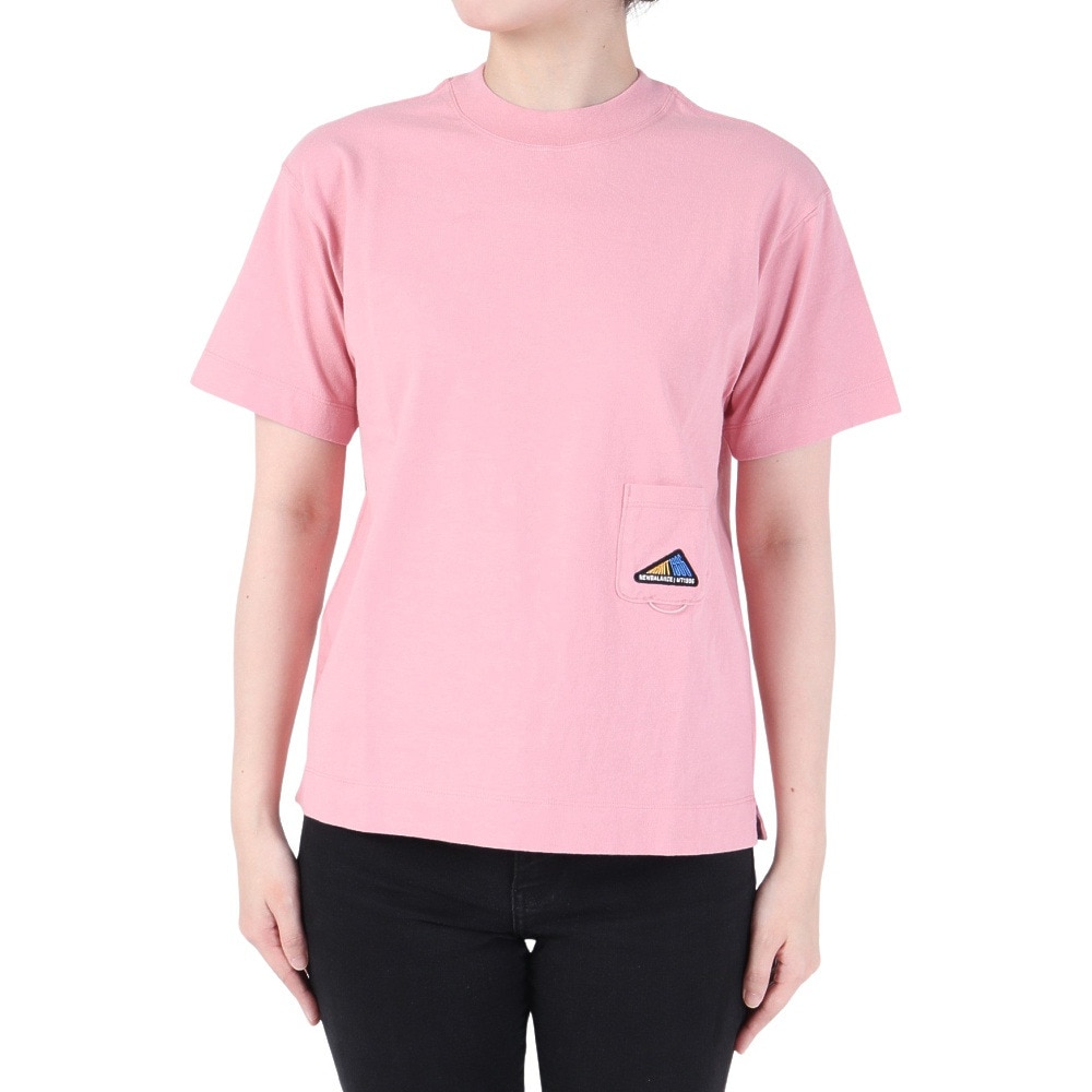 ニューバランス（new balance）（レディース）半袖Tシャツ MT1996 ショートスリーブTシャツ AWT35021-HAO ピンク