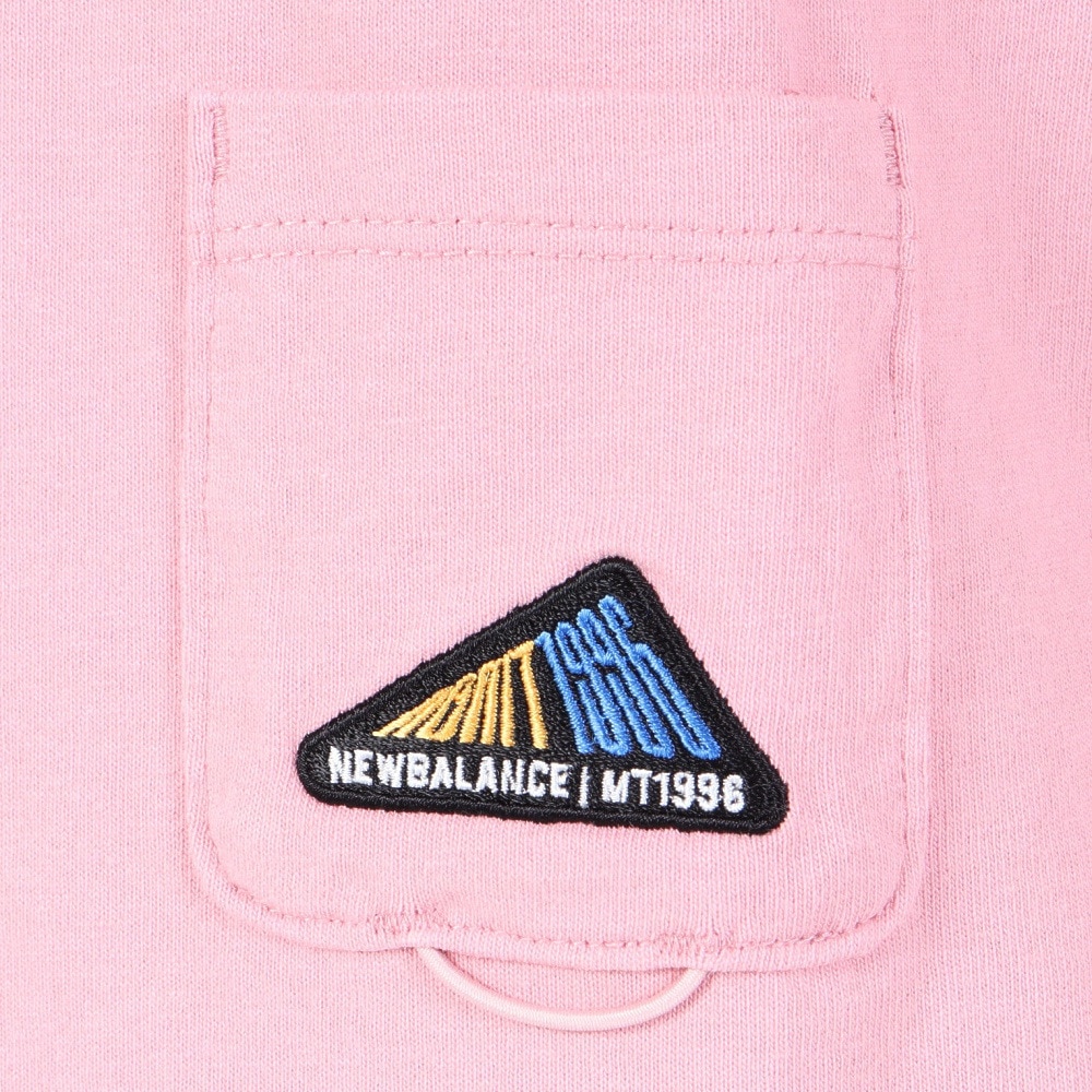 ニューバランス（new balance）（レディース）半袖Tシャツ MT1996 ショートスリーブTシャツ AWT35021-HAO ピンク