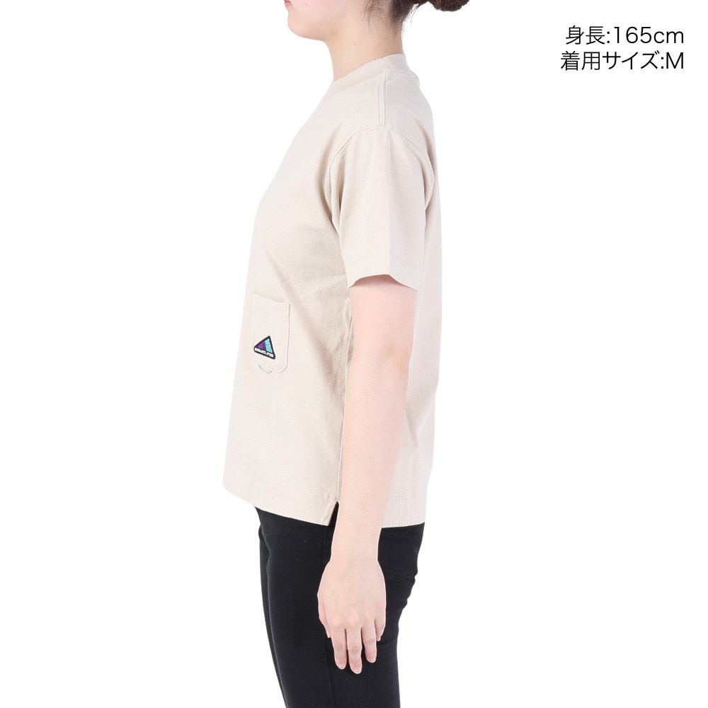 ニューバランス（new balance）（レディース）半袖Tシャツ MT1996 ショートスリーブTシャツ AWT35021-TWF ベージュ