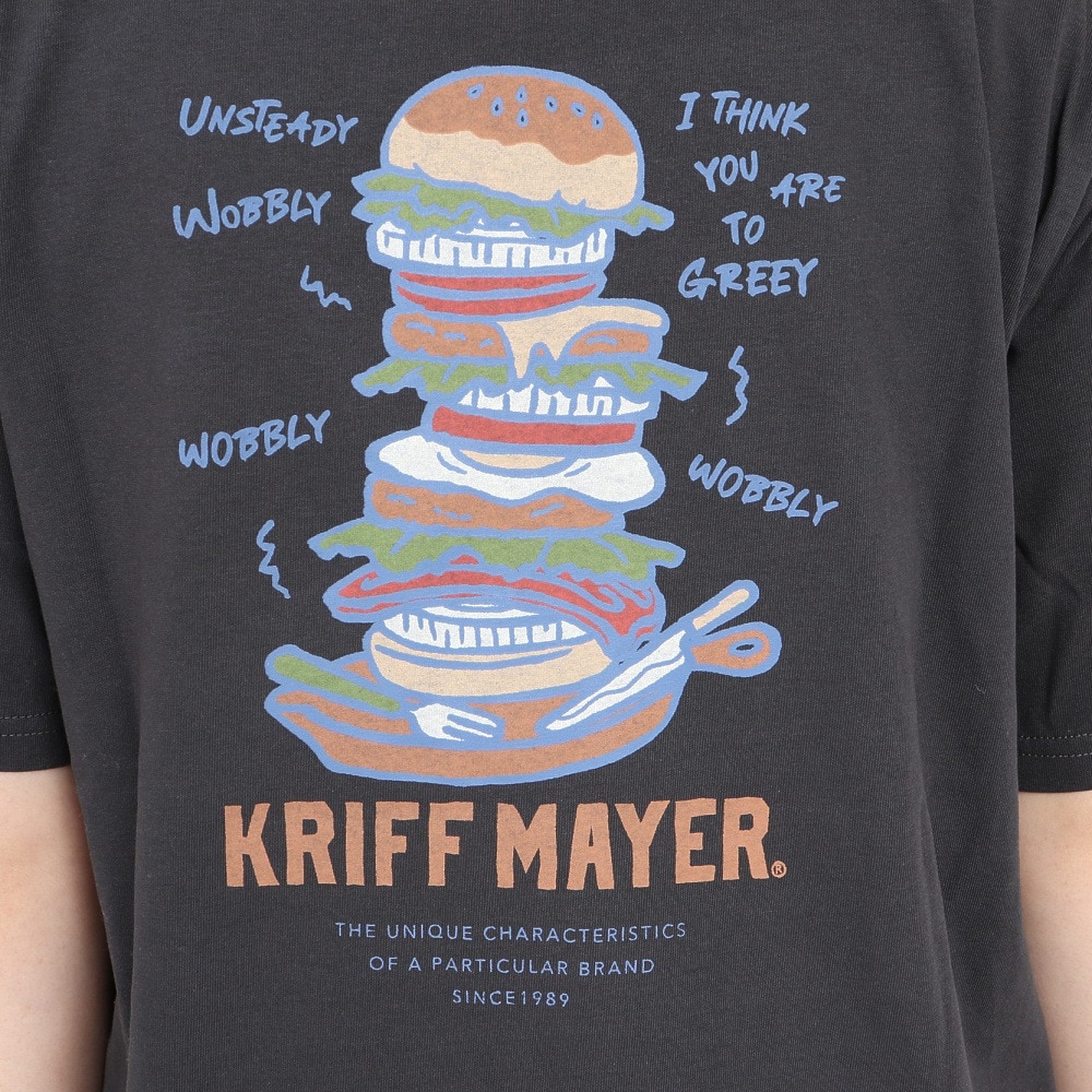 クリフメイヤー（KRIFF MAYER）（レディース）半袖Tシャツ ウェットプロテクトTシャツ バーガー 2257811L-17:CHARCOAL チャコールグレー
