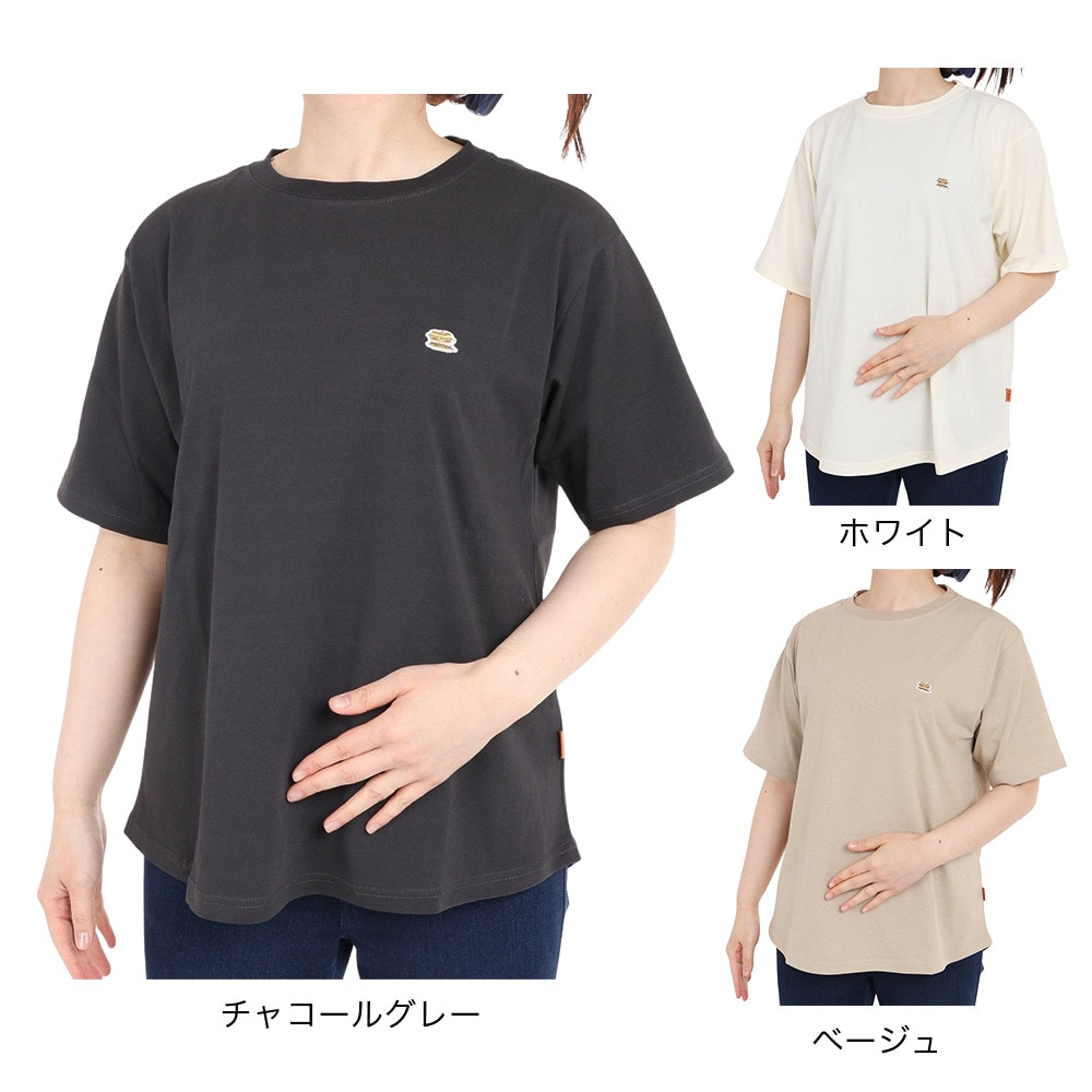 クリフメイヤー（KRIFF MAYER）（レディース）半袖Tシャツ ウェットプロテクトTシャツ バーガー 2257811L-17:CHARCOAL チャコールグレー