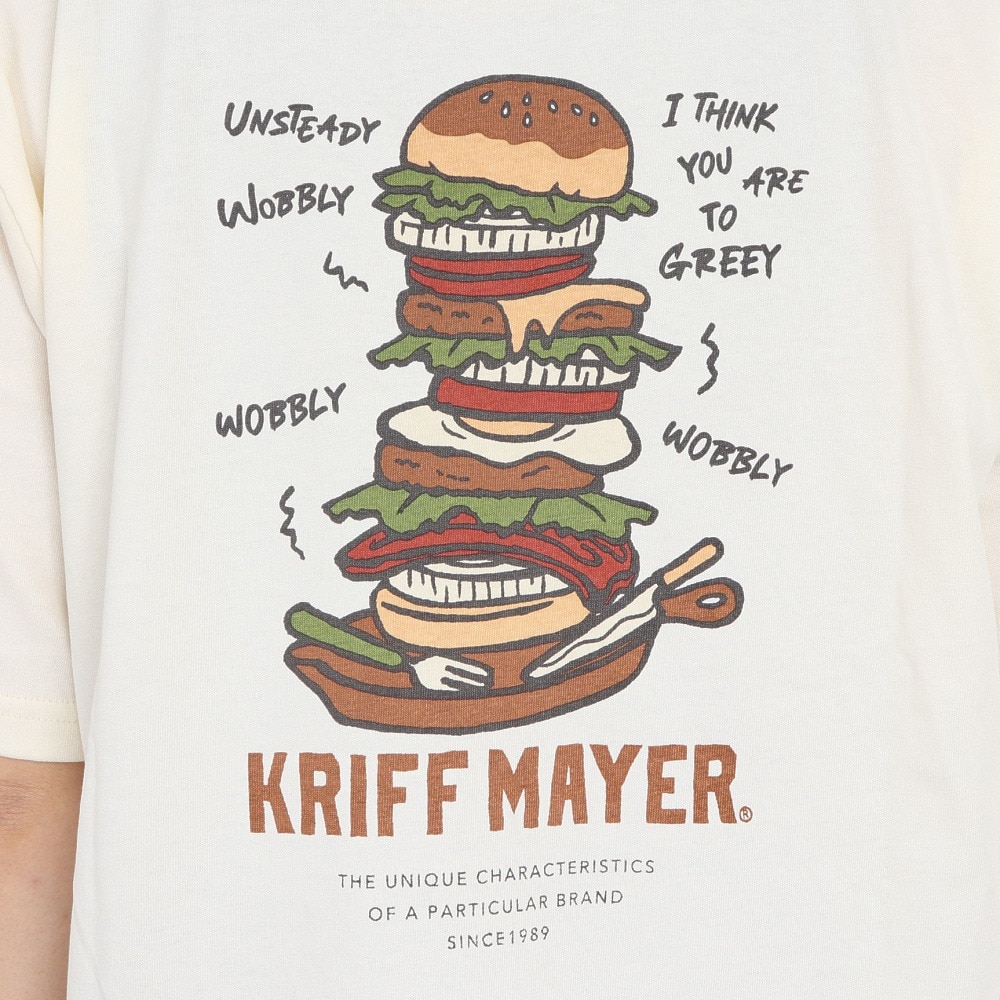 クリフメイヤー（KRIFF MAYER）（レディース）接触冷感 吸水速乾 半袖Tシャツ ウェットプロテクトTシャツ バーガー 2257811L-5:OFF オフホワイト