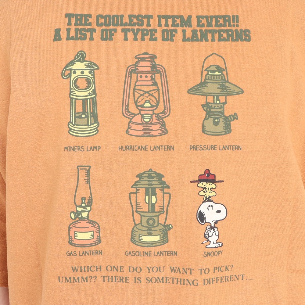 クリフメイヤー（KRIFF MAYER）（レディース）接触冷感 吸水速乾 スヌーピードルマン 半袖Tシャツ 2257815L-27:L.BROWN ブラウン
